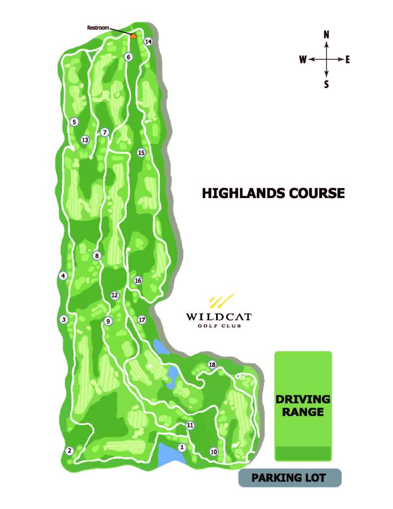 Highlands Course map